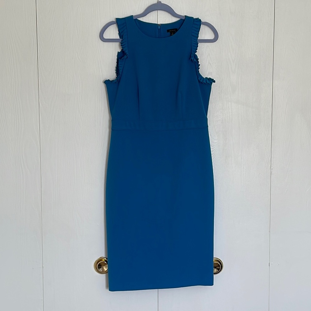 Ann Taylor Ruffle Sleeve Dress 6 Tall